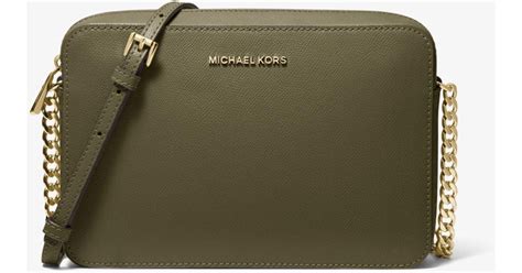 olive green michael kors|Michael Kors green crossbody bag.